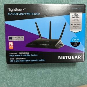 NETGEAR Nighthawk AC1900 Smart WiFi Router – Dual Band Gigabit (R6900-100NAS)